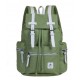 green canvas backpack