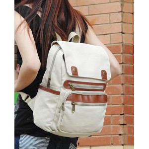 womens Cotton canvas backpack