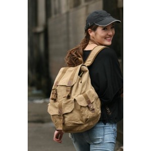 khaki quality backpack