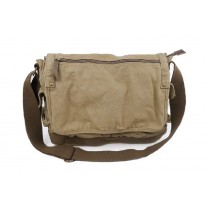 khaki Over the shoulder book bag