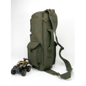 army green over shoulder backpack