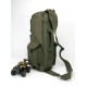 army green over shoulder backpack
