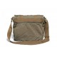 army green Canvas shoulder bag schoolbag