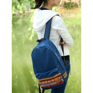 navy canvas backpacks for teen girls