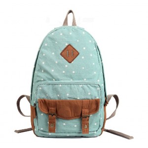 Canvas backpack purses women, school bag