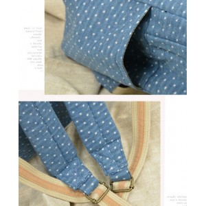 Polka dot backpacks blue