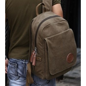 army green daypack backpack