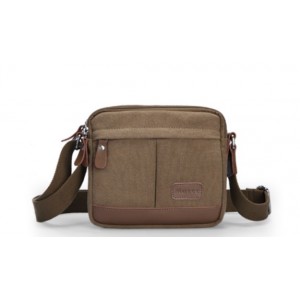 khaki Fabric messenger bag