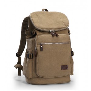 khaki Canvas rucksack