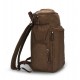coffee Canvas rucksack backpack for school