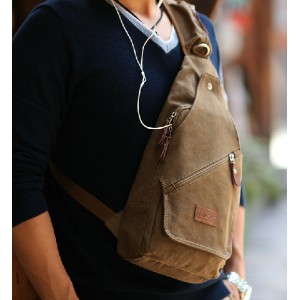 khaki One shoulder bag