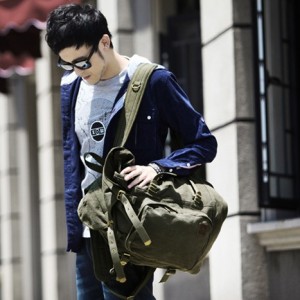 army green canvas backpacks for men