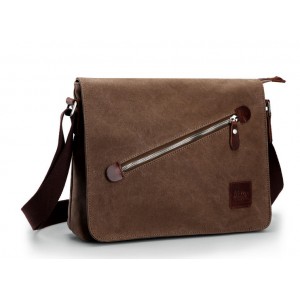 Fashion shoulder bag, black canvas messenger bags for men