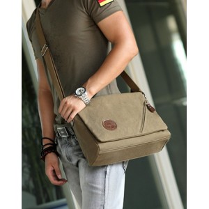 army green messenger bags men