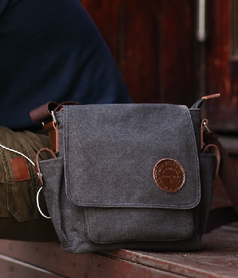 Cheap canvas messenger bags for men, small messenger bag - YEPBAG