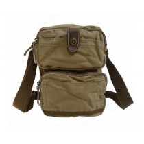 khaki Military messenger bag