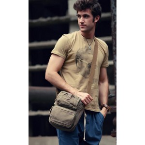 army green men messenger bag