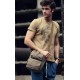 army green men messenger bag