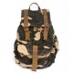 camo canvas knapsack backpack