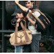 khaki canvas messenger bag