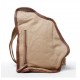 khaki cotton canvas sling bag