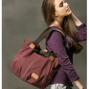 purple Western style handbag