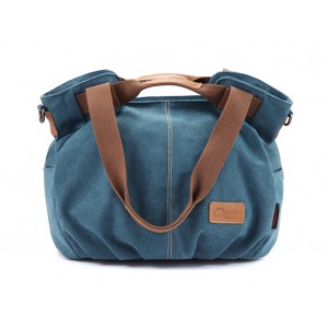 blue Western style handbag