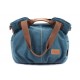 blue Western style handbag