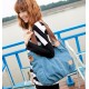 blue crossbody handbag