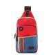 red Single strap backpack