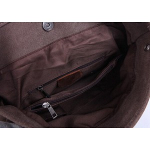 coffee Vintage canvas backpacks for men