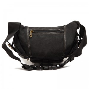 black sport fanny pack