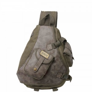 army green sling bag for men