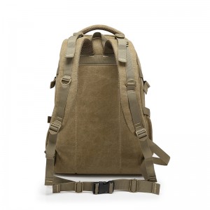 khaki large canvas rucksack