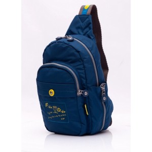 blue backpack shoulder