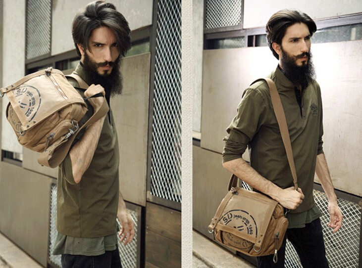 man with messenger bag