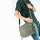 army green shoulder bag men