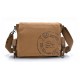 khaki Military canvas messenger bag