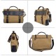 khaki Men and women's Shoulder canvas bag