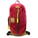 red Canvas Backpack Style Purse