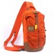 orange Canvas Backpack Style Purse