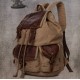khaki Mens Retro Drawstring Backpacks