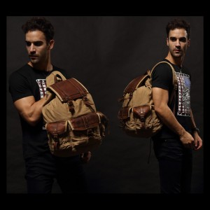 Mens Retro Computer Canvas Bag