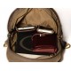 khaki Leather Shoulder Bag