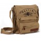 khaki canvas shoulder bag