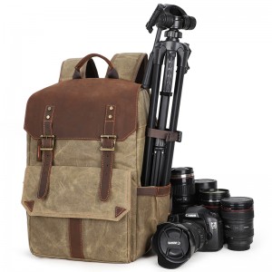 KHAKI Photography Canvas Backpack