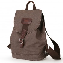 British Style Canvas Rucksacks, Drawstring Backpack For College