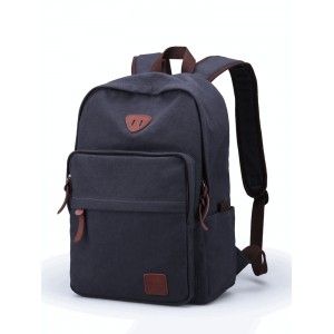 BLACK Journey Canvas Schoolbag