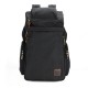 black Rugged Canvas Backpacks