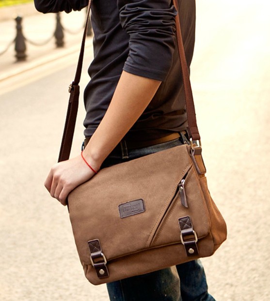 Ipad canvas satchel bag, mens messenger bags canvas - YEPBAG